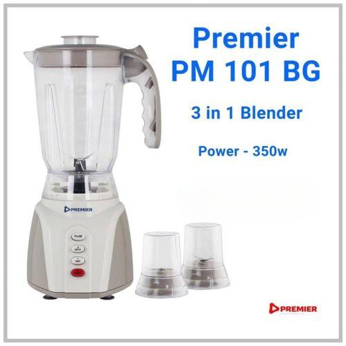 Premier PM101 BG 350W 3-in-1 Blender – Powerful Motor, Versatile Blending, Chopping & Grinding, Durable and Easy-to-Clean, Perfect for Home & Kitchen Use