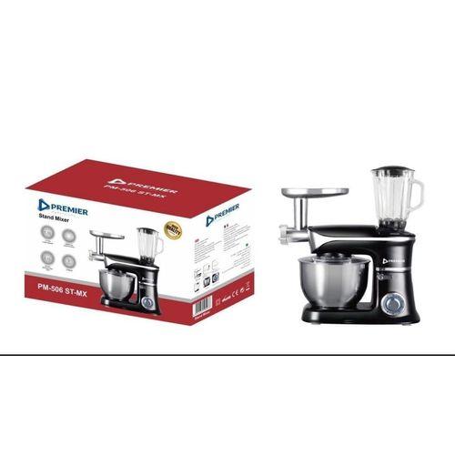 Premier PM506 3-in-1 Stand Mixer – Powerful 500W Motor, Multi-Speed Mixing, Dough Kneading & Whipping, Durable and Easy-to-Clean, Perfect for Home & Small Commercial Kitchens