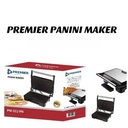 Premier PM 512 Panini Maker – Quick & Even Heating, Non-Stick Plates, Adjustable Temperature, Compact & Easy-to-Clean, Perfect for Home, Office & Small Cafés