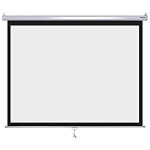 Projector 96″X 96″ Manual Pull-Down Projection Screen