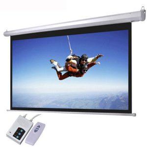 Remote Controlled Electric Projector Screens 96″X 96″