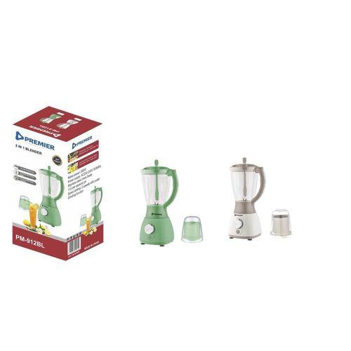 Premier PM912 2in1 Blender – Powerful Motor, Multi-Speed Blending & Grinding, Durable and Easy-to-Clean, Perfect for Home, Smoothies, Soups & More