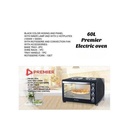 Premier PM-60L 60L Electric Oven – Powerful Heating, Large Capacity, Multiple Cooking Functions, Easy-to-Use Controls, Perfect for Home, Office & Small Commercial Kitchens