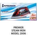 Premier PM-SI2006 Steam Iron – Powerful Steam Output, Non-Stick Soleplate, Adjustable Temperature Control, Easy-Glide Ironing for Home & Office Use
