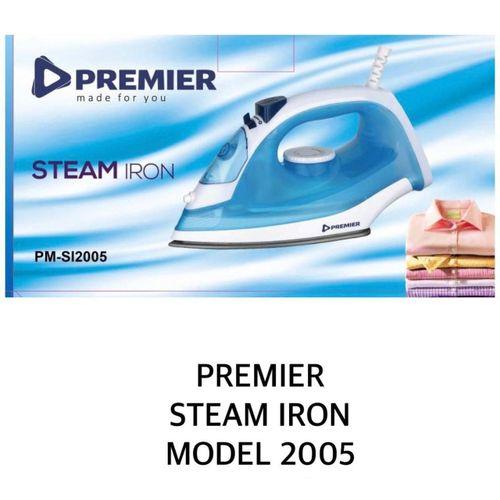 Premier PM-SI2005 Steam Iron – Powerful Steam Output, Fast Heating, Non-Stick Soleplate, Easy-to-Use Controls, Perfect for Home & Office Use