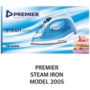 Premier PM-SI2005 Steam Iron – Powerful Steam Output, Fast Heating, Non-Stick Soleplate, Easy-to-Use Controls, Perfect for Home & Office Use