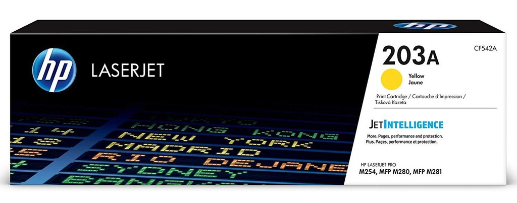 HP 203A Yellow Original LaserJet Toner Cartridge(CF542A)