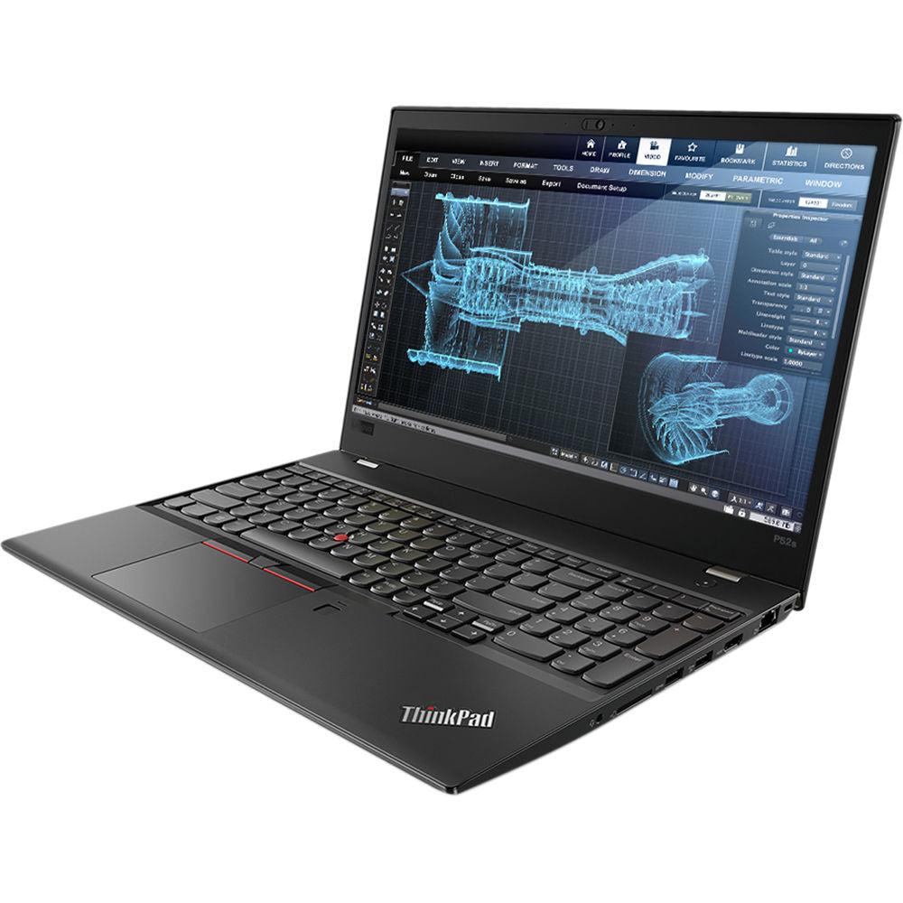 Lenovo ThinkPad P52 Mobile Workstation Laptop (20LB000DUE)- Intel Core i7-8550U Processor, 8th Gen, 16GB RAM, 512GB SSD, NVIDIA Quadro P500 2GB GDDR5 Graphics, Backlit Keyboard, 15.6 Inch Display, Windows 10 Pro 64