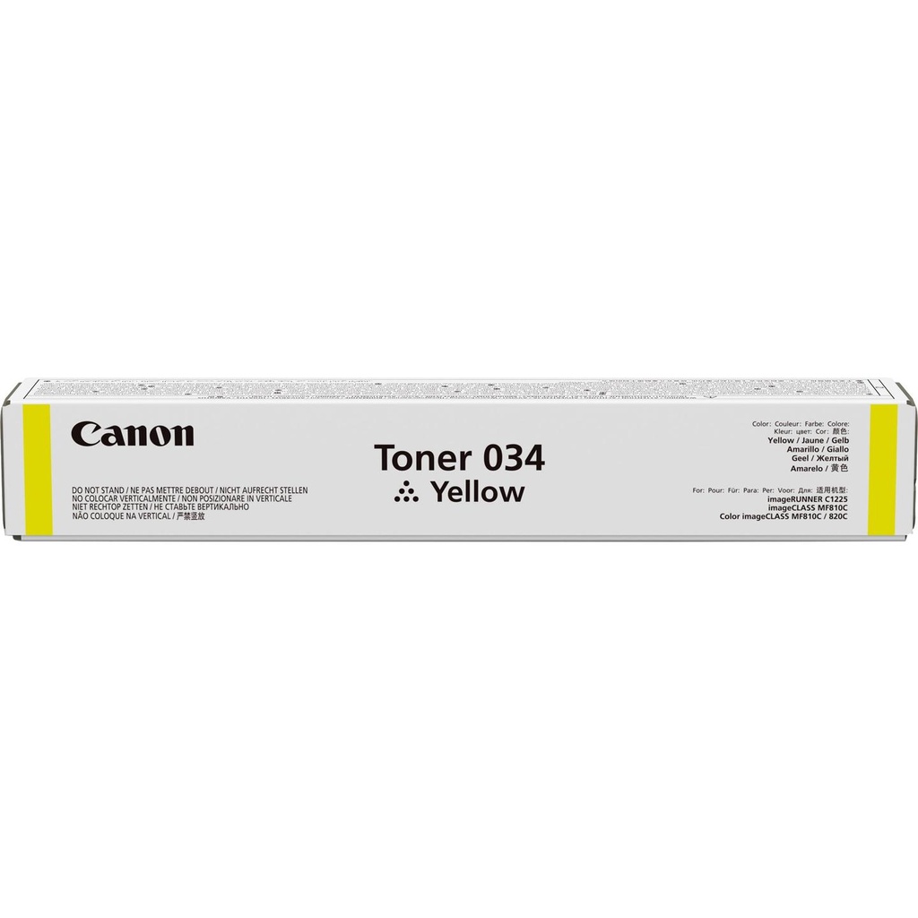 Canon Orignal 034 YELLOW Toner Cartridge - 9451B001AA