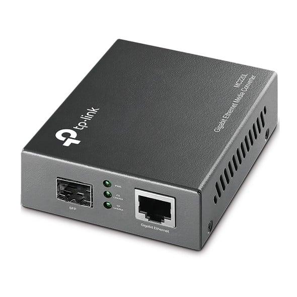 TP-Link TL-MC220L Gigabit SFP Media Converter – 10/100/1000Mbps Ethernet to Fiber Converter, SFP Slot