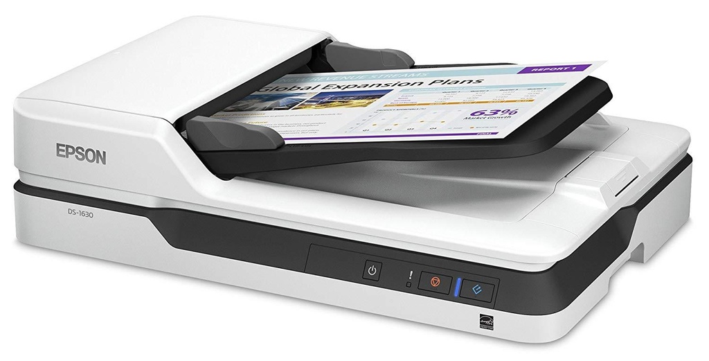 Epson Workforce DS-1630 Flatbed Color Document Scanner - B11B239402BB