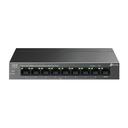 TP-Link TL-LS109P 9-Port 10/100Mbps Desktop Switch – 8-Port PoE+ (65W), CCTV Plug & Play Switch