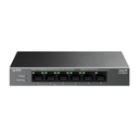 TP-Link TL-LS106P 6-Port 10/100Mbps Desktop Switch – 4-Port PoE+ (67W), Plug & Play CCTV PoE Switch