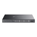 TP-Link TL-ES228GMP Omada 28-Port Gigabit Easy Managed Switch – 24-Port PoE+ (384W), Rackmount, VLAN & QoS
