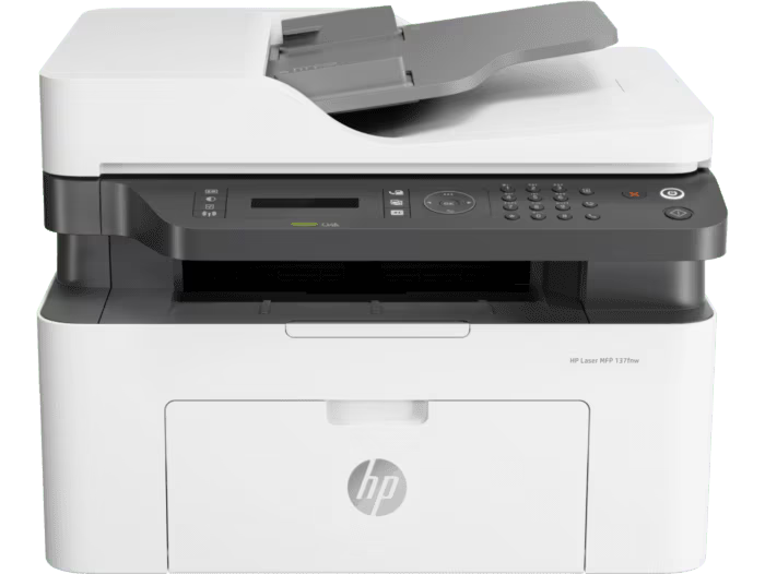 [137fnw-MG-DN] HP Laser MFP 137fnw Printer 65P64AS – Compact Monochrome All-in-One Laser Printer with Print, Scan, Copy, Fax and Wireless Connectivity for Home & Small Office Use