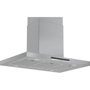 Ramtons EB/617 90CM Stainless Steel Island Hood – Premium Island Mount Kitchen Chimney Hood with Powerful Extraction, LED Lighting and Easy-Clean Filters for Smoke & Odour Ventilation