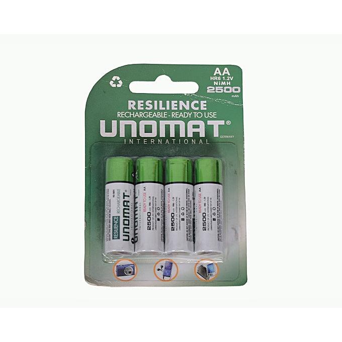 Unomat Resilience Rechargeable AA 2500mAh