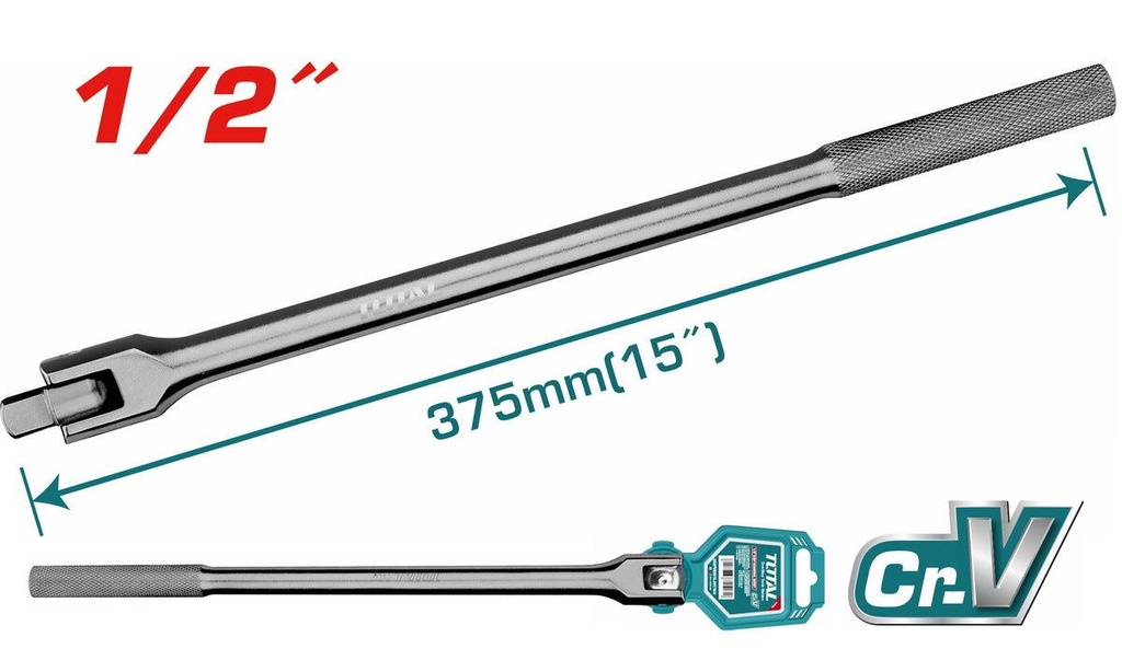 Total THTFX12151 1/2" Flexible Handle – Durable, Heavy-Duty Tool Grip for Easy Reach