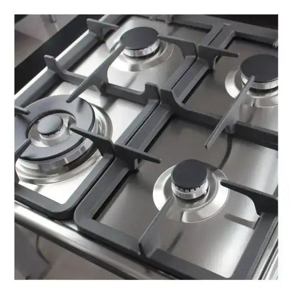 Ramtons RB/203 4 Gas Built-In Hob S/S – Stainless Steel 4-Burner Gas Cooktop with Heavy-Duty Cast Iron Grates and Precision Flame Control for Everyday Kitchen Cooking