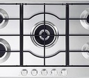 Ramtons EB/619 Elba Elio 5 Gas S/Steel 95-545 90cm 5 Burner Stainless Steel Gas Hob – Heavy Duty Kitchen Cooktop with Cast Iron Grates and Precision Flame Control for Modern Cooking Applications
