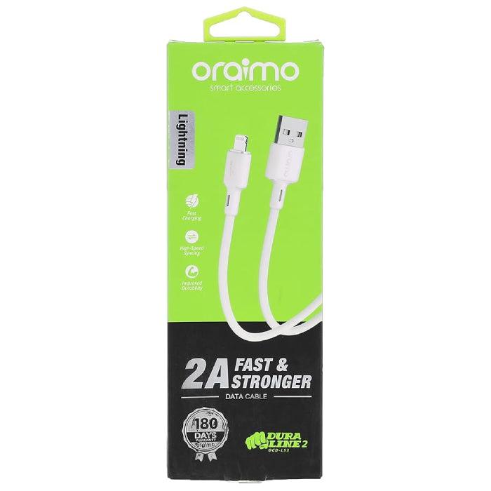 Oraimo OCD-53L DuraLine iPhone Data Cable – Fast Charging & High-Speed Sync Lightning Cable