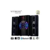Vitron V520 2.1CH Bluetooth Subwoofer Speaker System – Powerful Bass, USB/SD/FM Radio & Remote Control Home Audio System