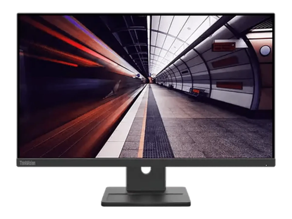 Lenovo ThinkVision E24-30 23.8" FHD Monitor with Integrated Speakers, Tilt/Swivel/Pivot/Height Adjustable Stand, Raven Black Color (63EDMAT2UK)