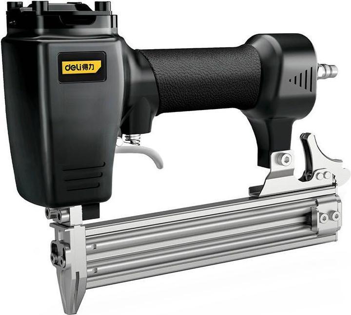 Deli EDL-QDQ-ST64 18–64mm Brad Nailer – Heavy Duty Pneumatic Brad Nailing Gun with 75pcs Magazine Capacity for Woodworking, Carpentry and Finish Applications