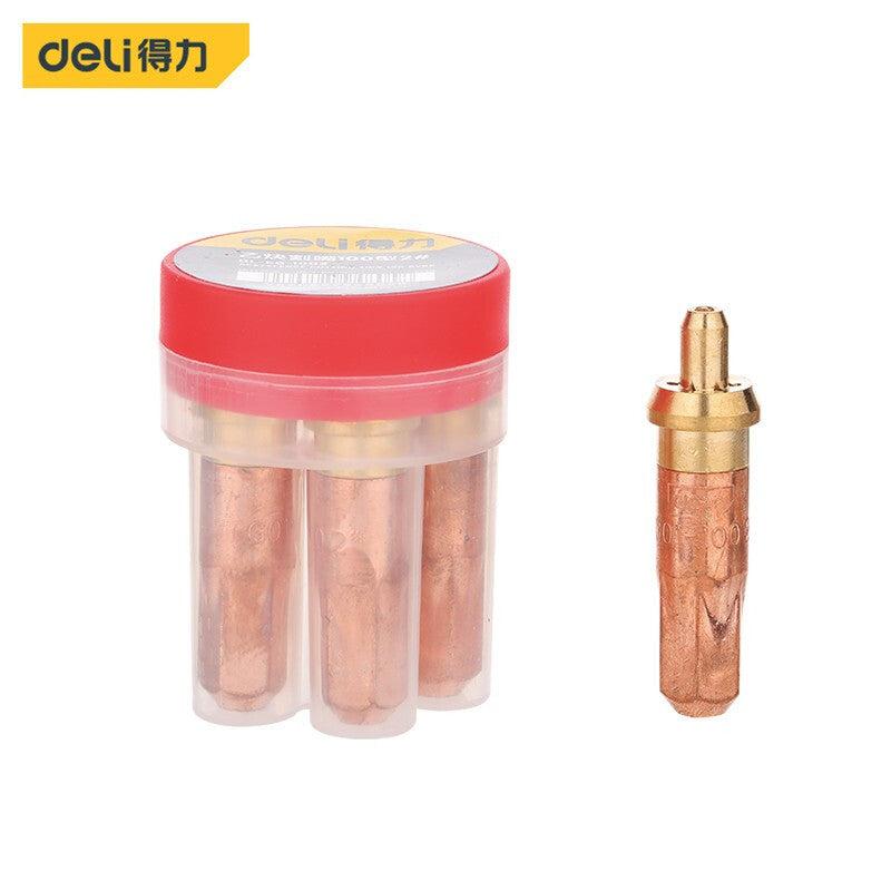 [DL-EG-1002-JN-SGM] Deli DL-EG-1002 2 17.7x17.7x65mm 100 Type Cutting Tips – Heavy Duty Industrial Torch Tips for Acetylene Gas, Workshop, Fabrication, and Construction Applications