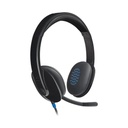 Logitech H540 USB Headset (981-000480) – HD Audio, Noise-Cancelling Microphone, Inline Controls, Plug-and-Play for PC & Mac