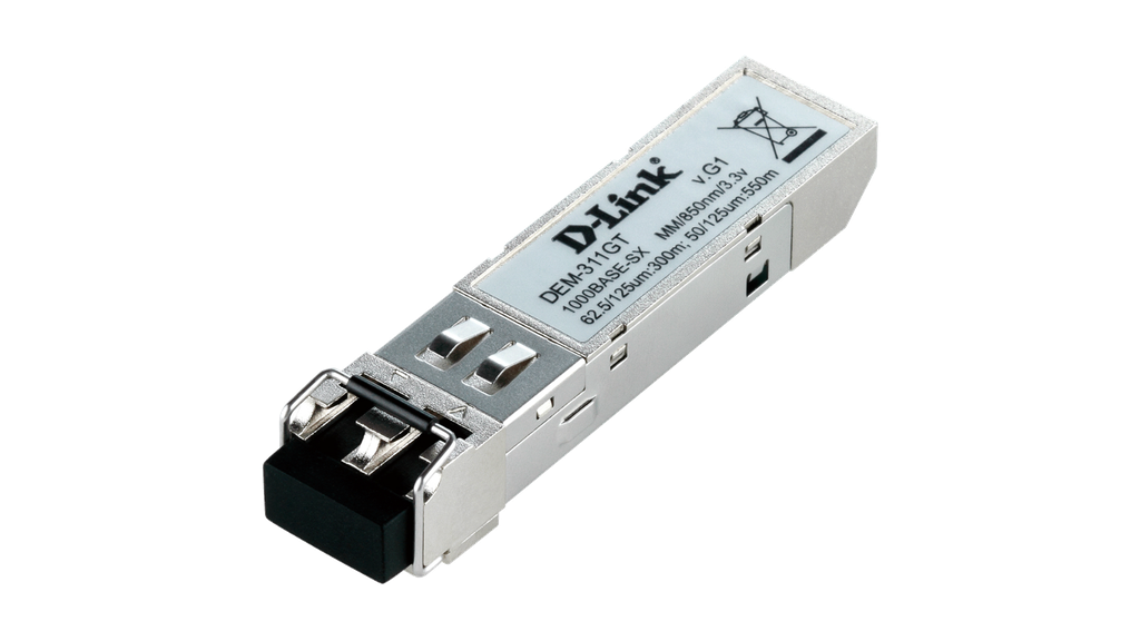 D-Link DEM-311GT1-port SFP SX MM Fiber Transceiver-Up to 550m