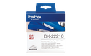 Brother DK 22210 Continuous Paper Label Roll- Black on White, 29mm