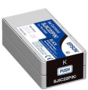 Epson TM-C3500 Durabrite Ultra, 1 x 32,6 ml Black Ink Cartridge (C33S020601)
