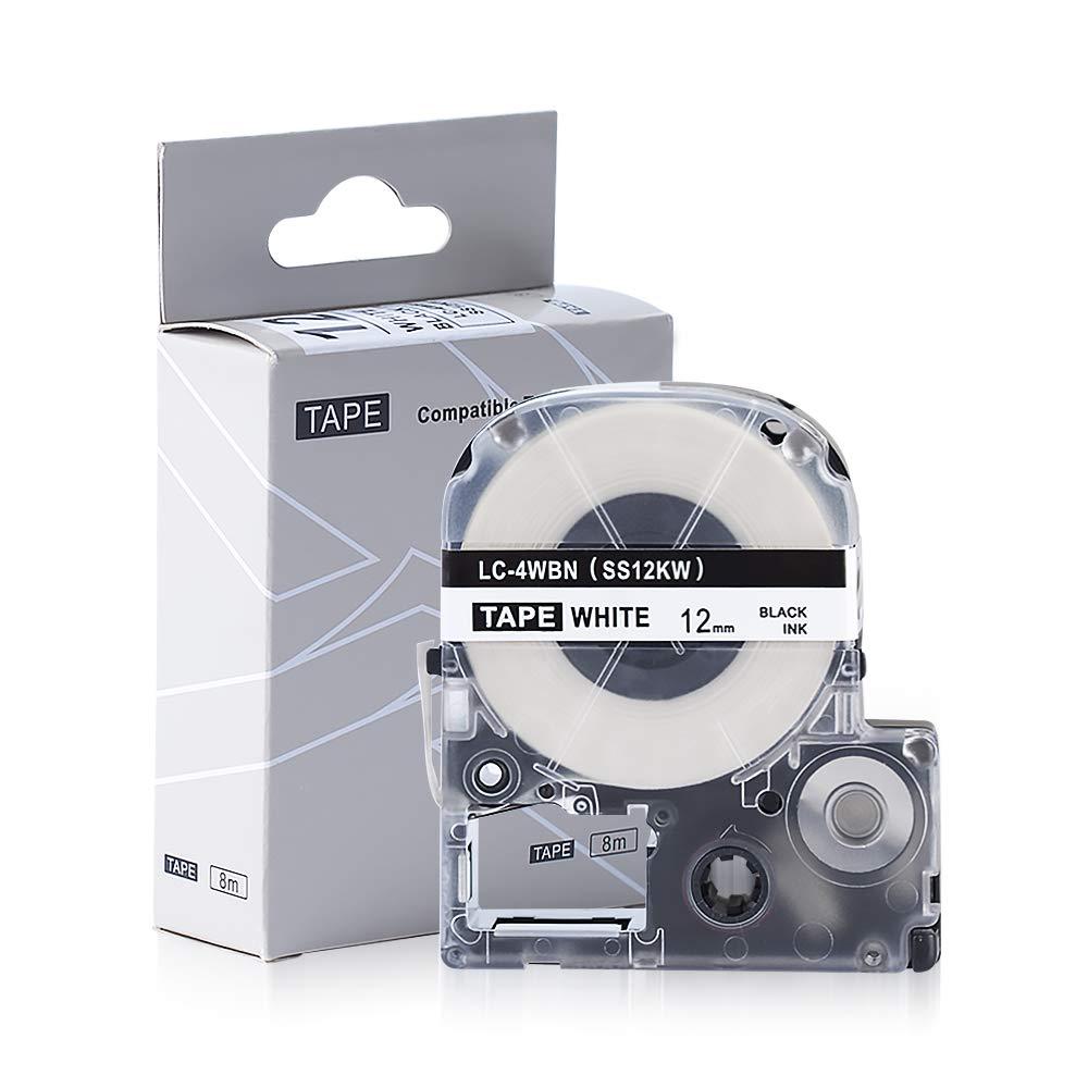 Epson Label Works Cartridge Standard  LC-4WBN9 or LK4WBW Standard Black (C53S654016)