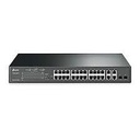 TP-Link 24-Port 10/100Mbps + 4-Port Gigabit Smart PoE+ Switch T1500-28PCT (TL-SL2428P)