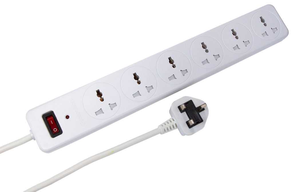 Voltsafe Multiguard MGX-W6U-Sollatek Universal 6Way Extension with Switch