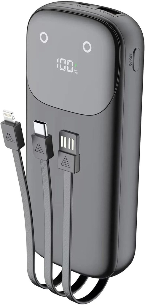 [PB083B2-MG-BEA] Budi PB083B2 20000mAh Power Bank – High Capacity Portable Charger with Dual USB Output for Smartphones, Tablets and USB Devices