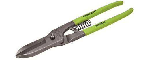Prescott PHCGA12 12’’ Steel Straight Pattern Snips – Heavy-Duty Precision Cutting Tool for Sheet Metal, HVAC & DIY Projects