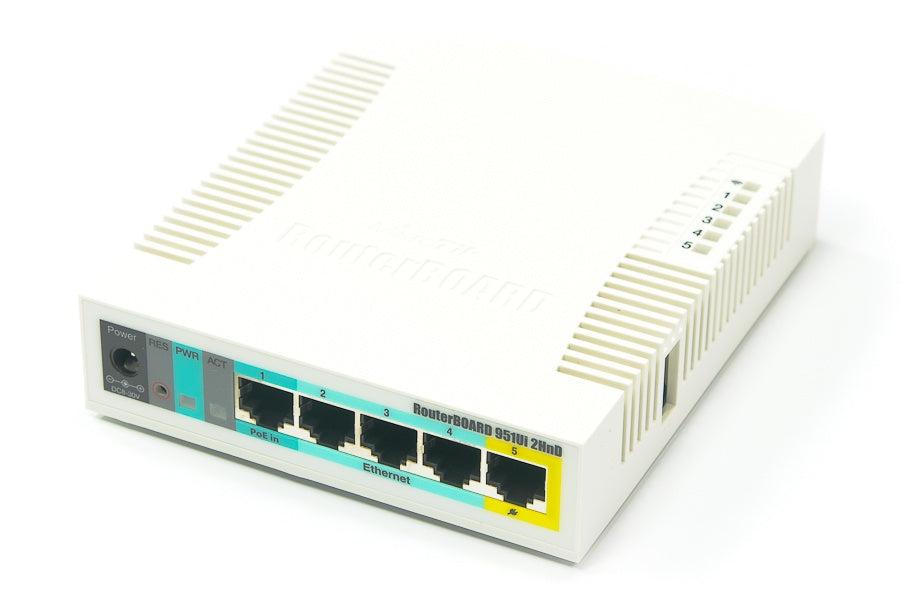 Mikrotik RouterBoard RB951Ui-2HnD,600mhz,PSU