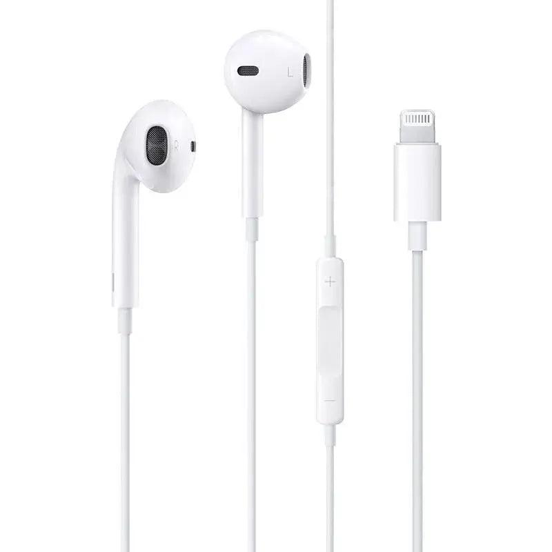 Budi EP20L Lightning Output Earphones – Wired Stereo Earbuds with Built-in Microphone and Remote for iPhone, iPad and Lightning-Enabled Devices