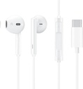 Budi EP20T USB-C Handsfree Earphones – Wired Stereo Earbuds with Built-in Microphone and Remote for Music, Calls and On-the-Go Audio