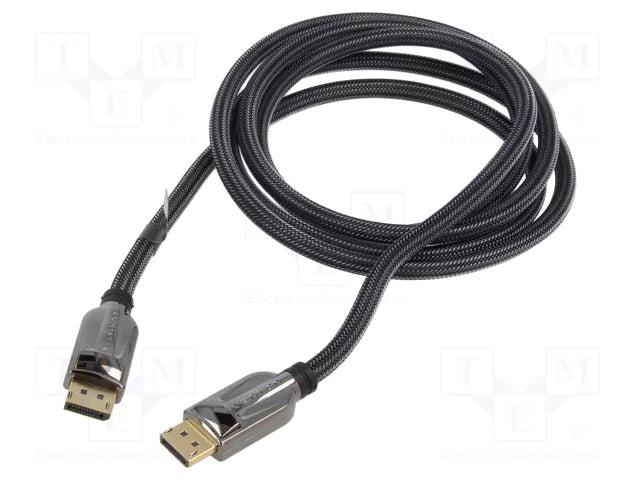 Vention HCABH DisplayPort (DP) Male to Male Cable 2M – High-Speed 4K Video & Audio Cable for PC, Laptop & Monitor