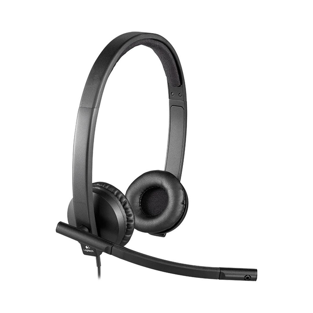 Logitech H570e Stereo USB-A Headset, Noise-Cancelling Mic 981-000575 – Comfortable Office & Call Center Headset for Clear Audio and Voice Calls