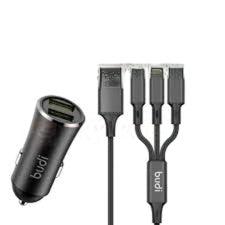 Budi CC627T3 17W 5V 3.4A Car Charger – Dual USB Fast Charging Adapter for Smartphones, Tablets and USB Powered Devices