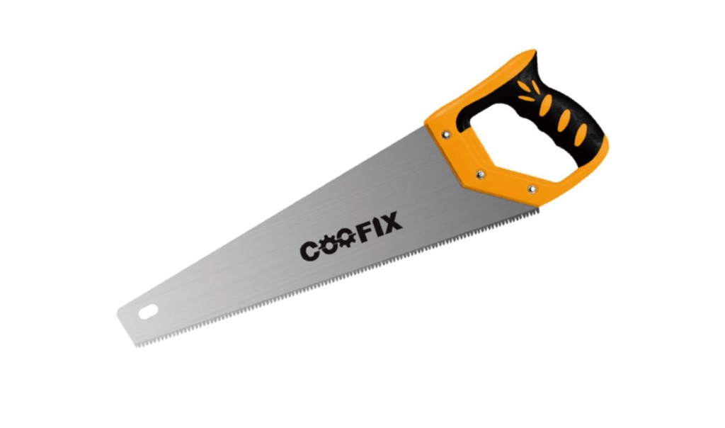 Coofix CFH-J02005-450 18-Inch Hand saw - Sharp Durable Blade, Ergonomic Grip for Woodworking, DIY & Home Use