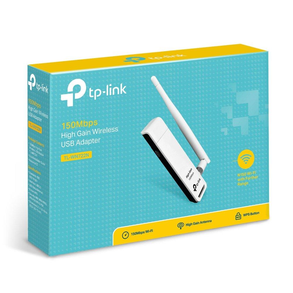 [TL-WN722N] TP-Link 150Mbps High Gain Wireless USB Adapter for PC and Laptops (TL-WN722N)
