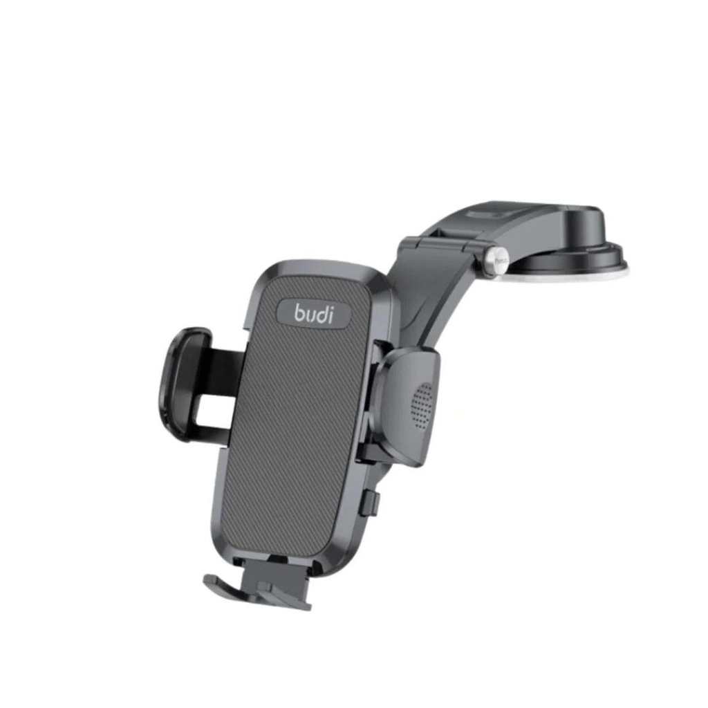 Budi CM555 Universal Car Mount Holder – Adjustable Smartphone Holder with Secure Grip and 360° Rotation for Dashboard and Windshield Use