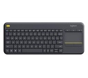 Logitech K400 Plus Wireless Touch Keyboard – PC-to-TV Control with Built-in Touchpad, Compact & Quiet for Smart TV, HTPC, Windows
