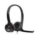 Logitech H390 USB Headset (981-000406) – Noise-Canceling Mic, Digital Stereo Sound, Inline Controls, Plug-and-Play for PC & Ma