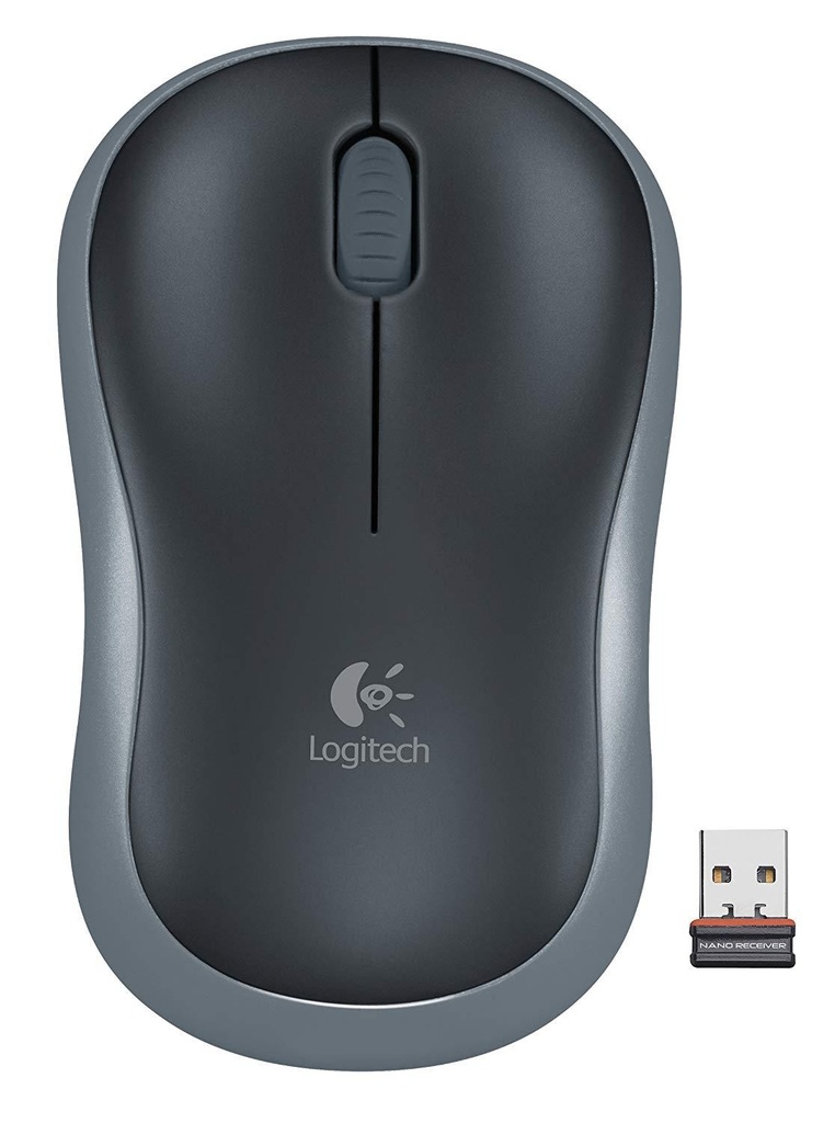 [910-002237] Logitech M185 Wireless Optical Mouse (Grey)
